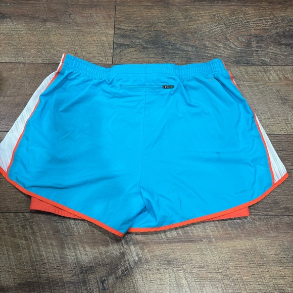 Blue and Orange Niki Dri-fit Athletic Shorts with Built In Shorts - Picture 6 of 7